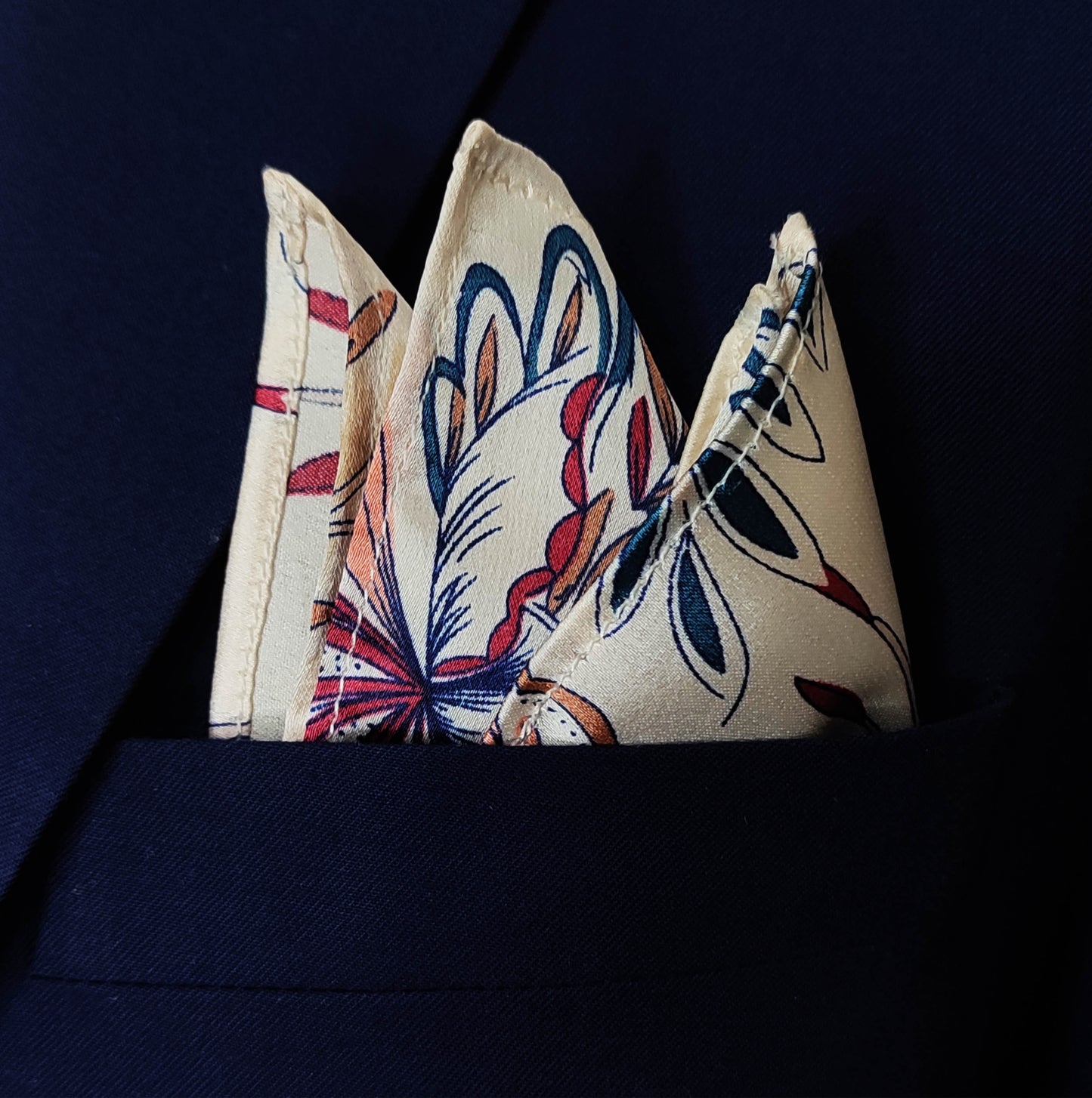 The Glow Garden Silk Pocket Square
