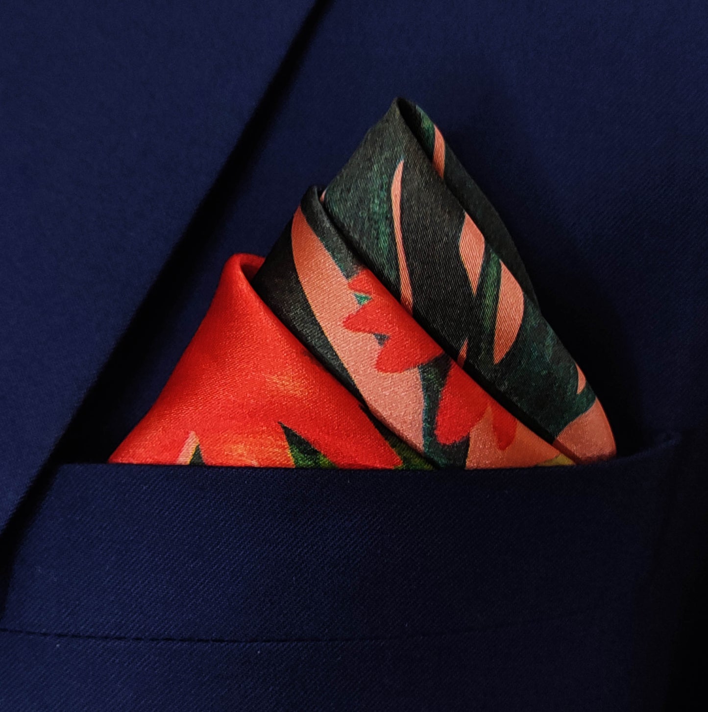 Glory Garden Silk Pocket Square