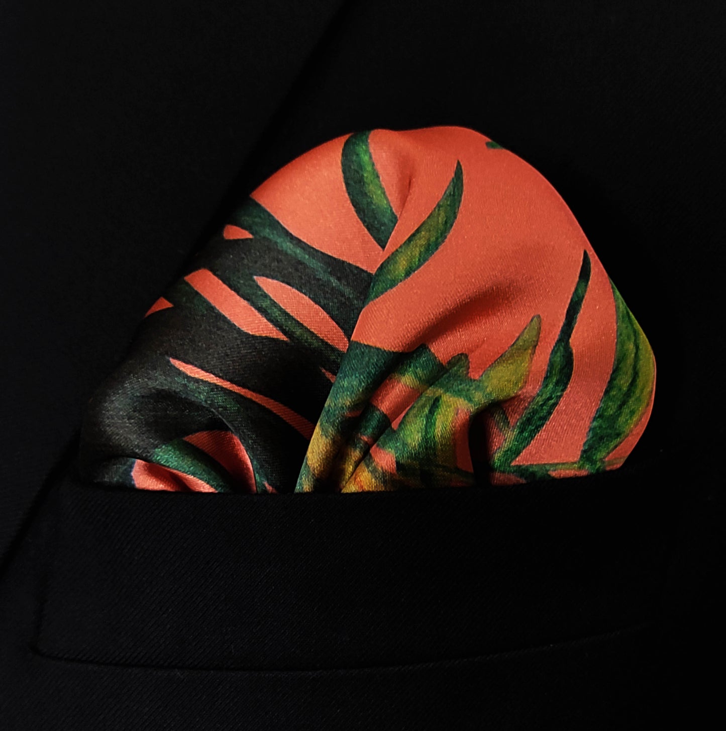 Glory Garden Silk Pocket Square