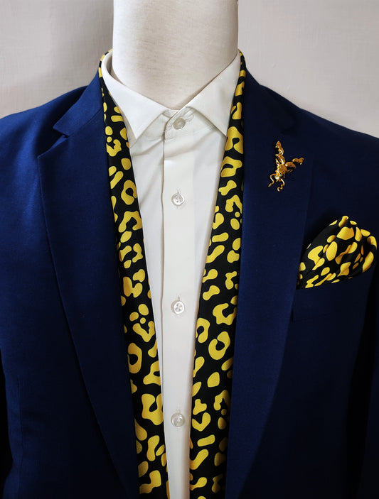 Be a Cheetah - Silk Men Scarf Set