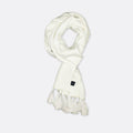 Pearl White Paradigm - Silk Men Scarf by Monzoro