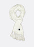 Pearl White Paradigm - Silk Men Scarf by Monzoro