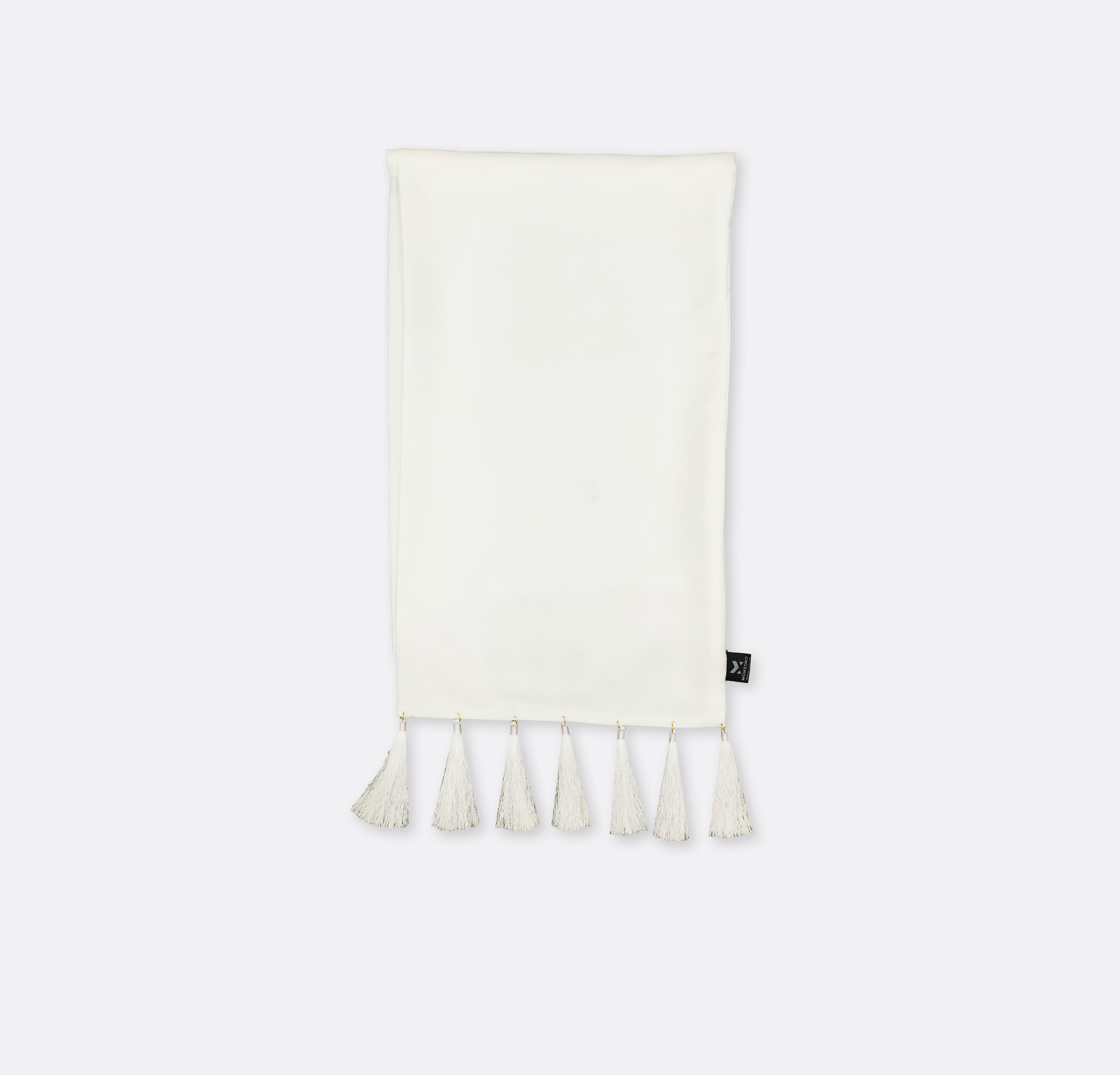 Pearl White Paradigm - Silk Men Scarf by Monzoro – view 2