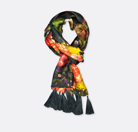 The Black Garden - Silk Men Scarf