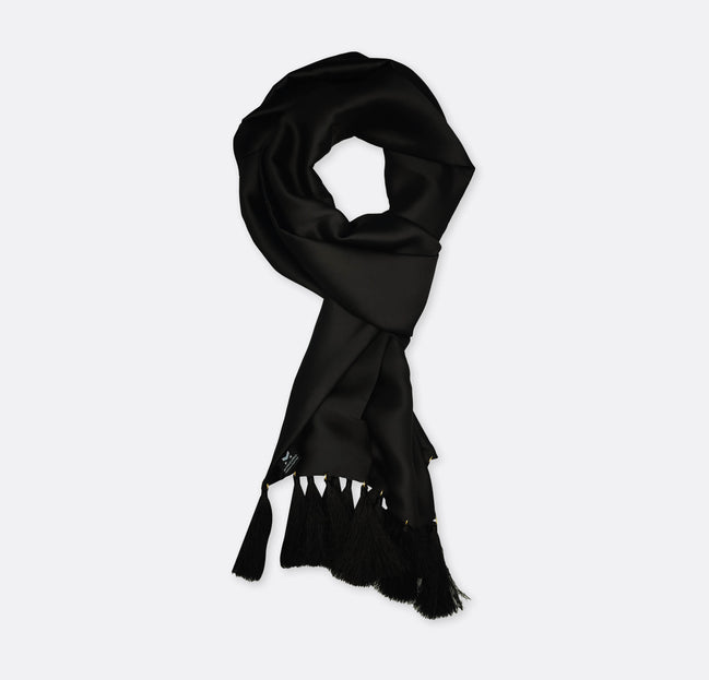 The Black Matter - Silk Men Scarf by Monzoro
