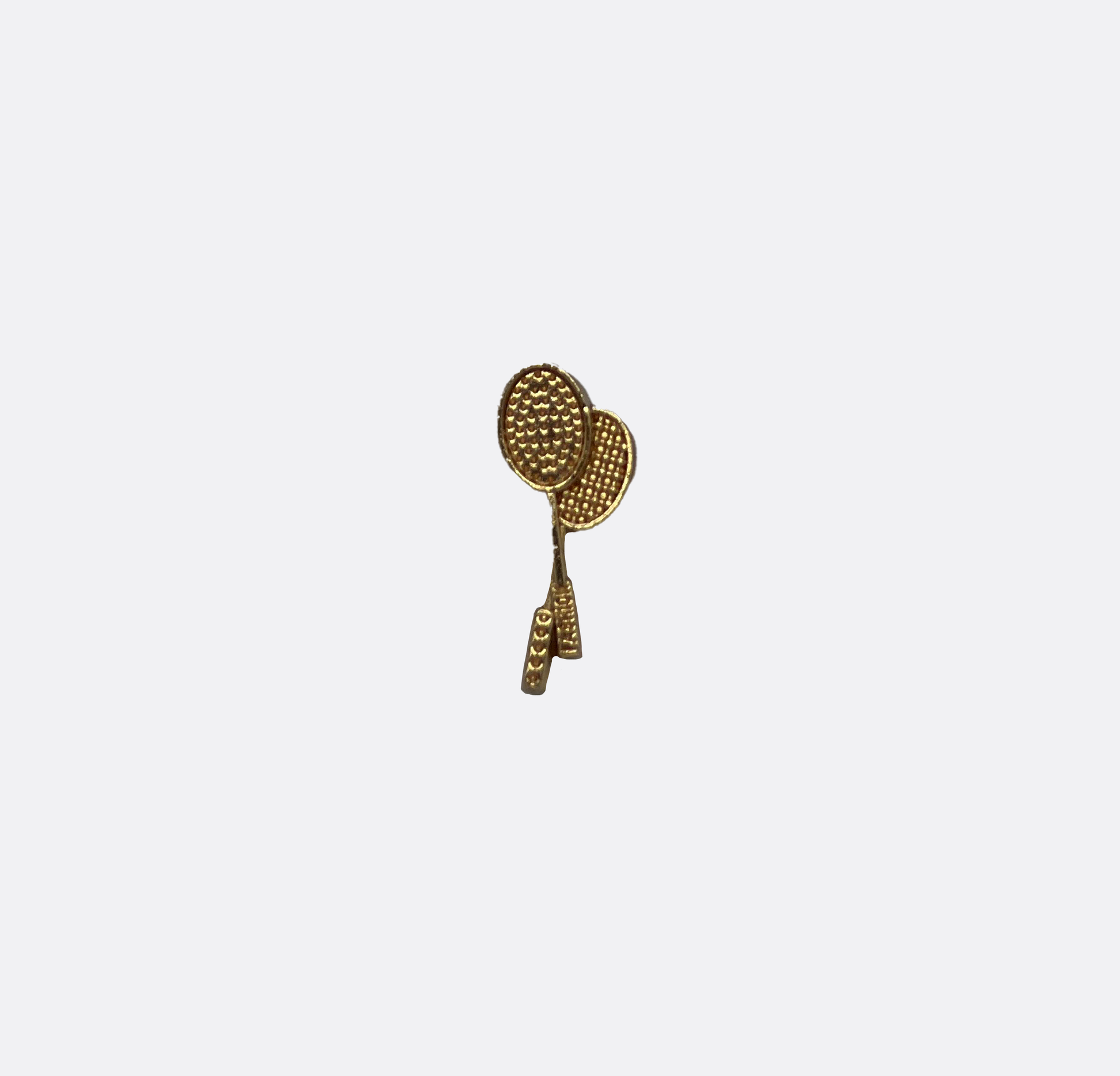 Badminton Gold Lapel Pin by Monzoro