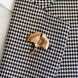 Ginkgo Flower Golden Lapel Pin by Monzoro – view 5