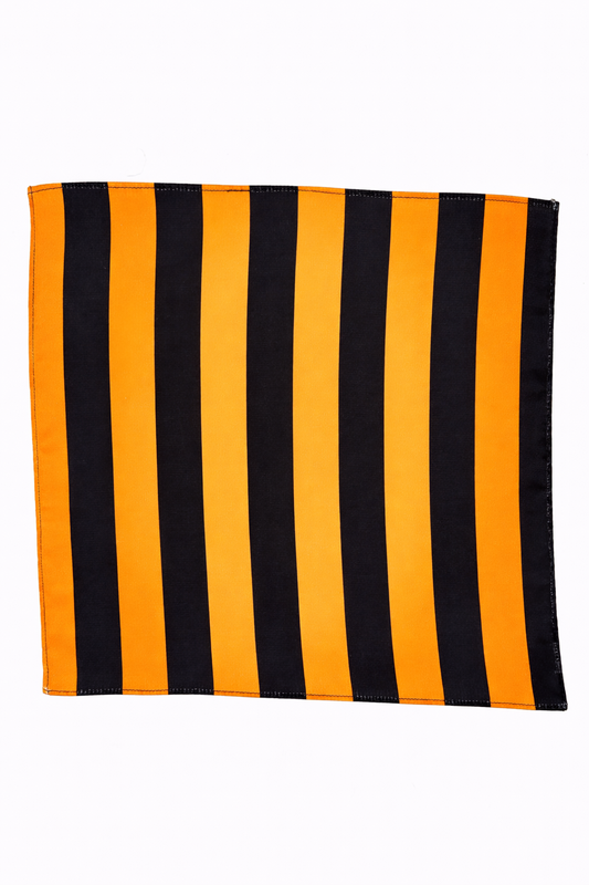 Imperial Stripes Silk Pocket Square by Monzoro