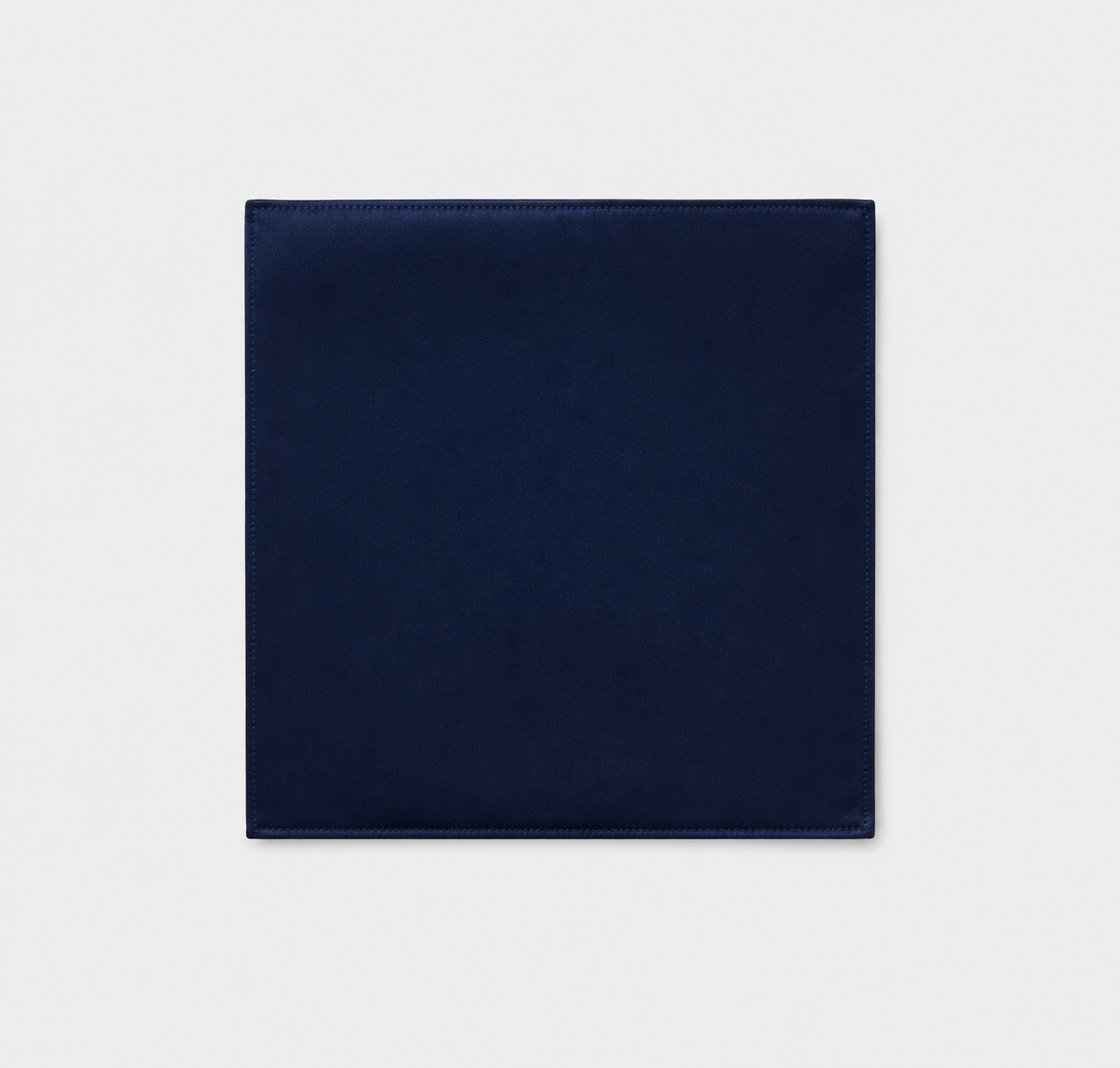 Deep Navy Silk Pocket Square