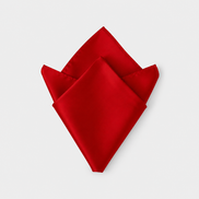Deep Red Silk Pocket Square