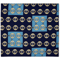 Chain Loop Blue Silk Pocket Square