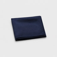 Deep Navy Silk Pocket Square