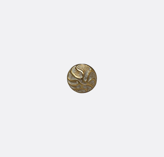 Golden Scallop Lapel Pin by Monzoro