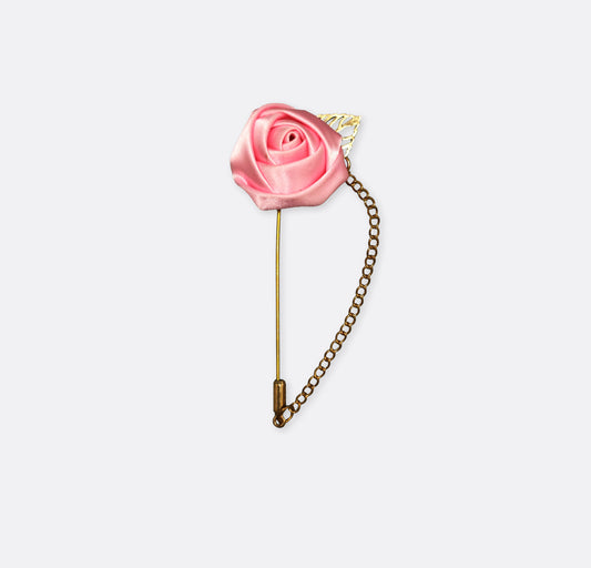 Pink Floral Lapel pin