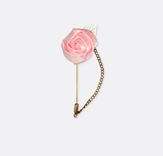 Light Pink Floral Lapel Pin