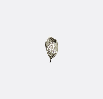 Peppermint Leaf Silver Lapel Pin by Monzoro