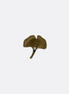 Ginkgo Flower Brass Lapel Pin by Monzoro