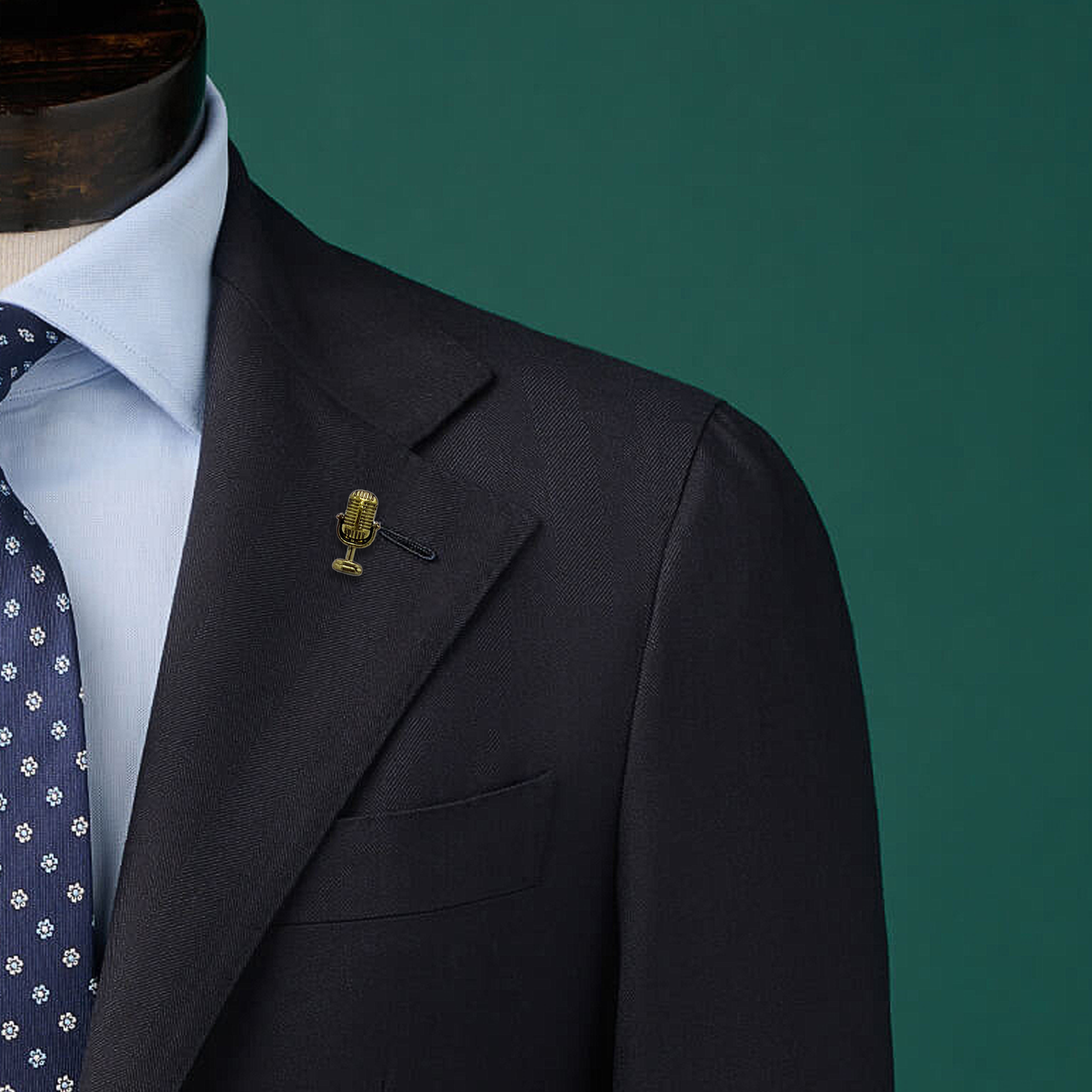 Radio Junkie Lapel Pin by Monzoro – view 2