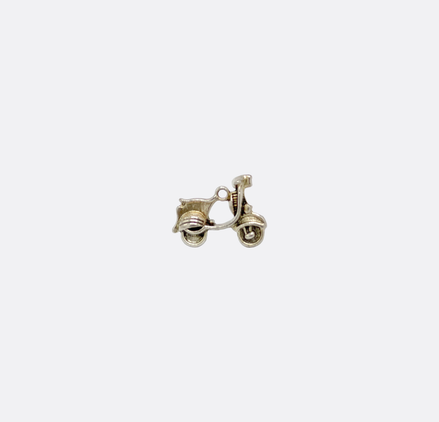 Retro Scooter Silver Lapel Pin by Monzoro