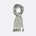 Metallic Grey - Silk Scarf by Monzoro