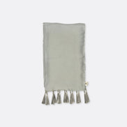 Metallic Grey - Silk Scarf by Monzoro – view 2