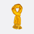Mustard Solid - Silk Scarf by Monzoro