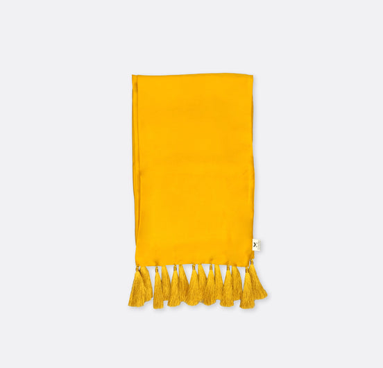 Mustard Solid - Silk Scarf by Monzoro – view 2