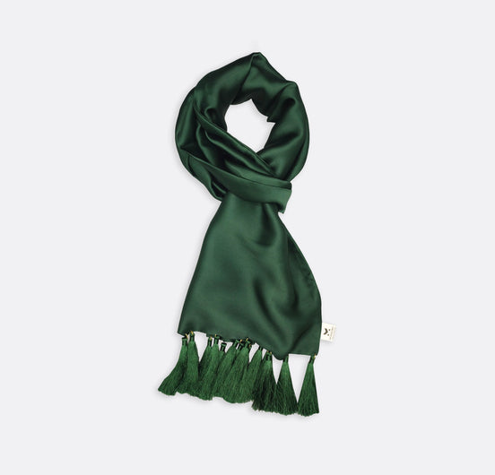 Turquoise Green - Silk Scarf by Monzoro