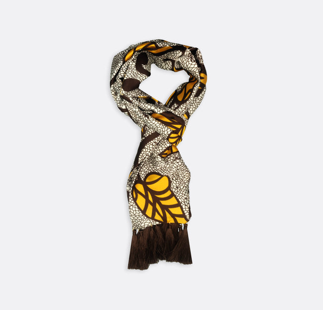 Autumn to Remember - Silk Men Scarf by Monzoro