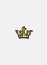 The Crown Brass Lapel Pin by Monzoro