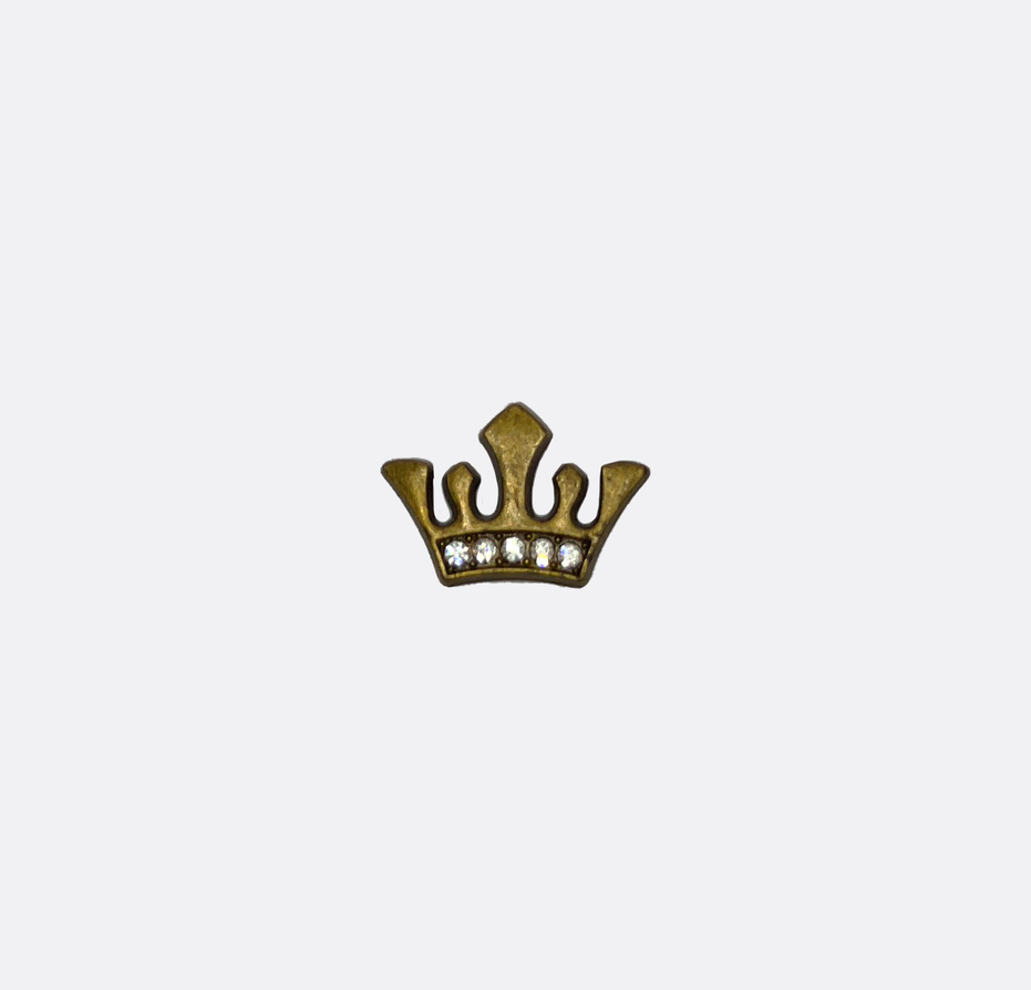 The Crown Brass Lapel Pin by Monzoro