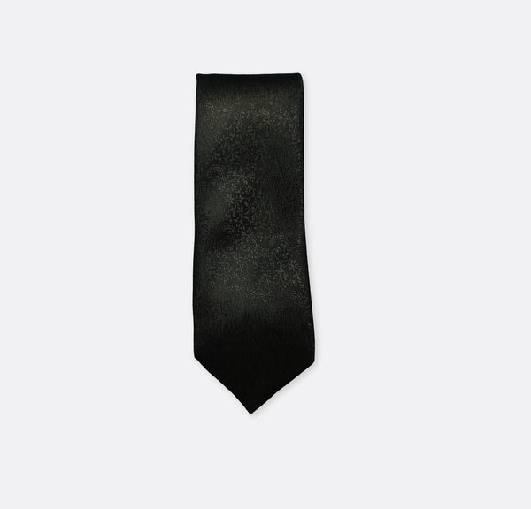 Black self tie