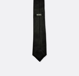 Black self tie