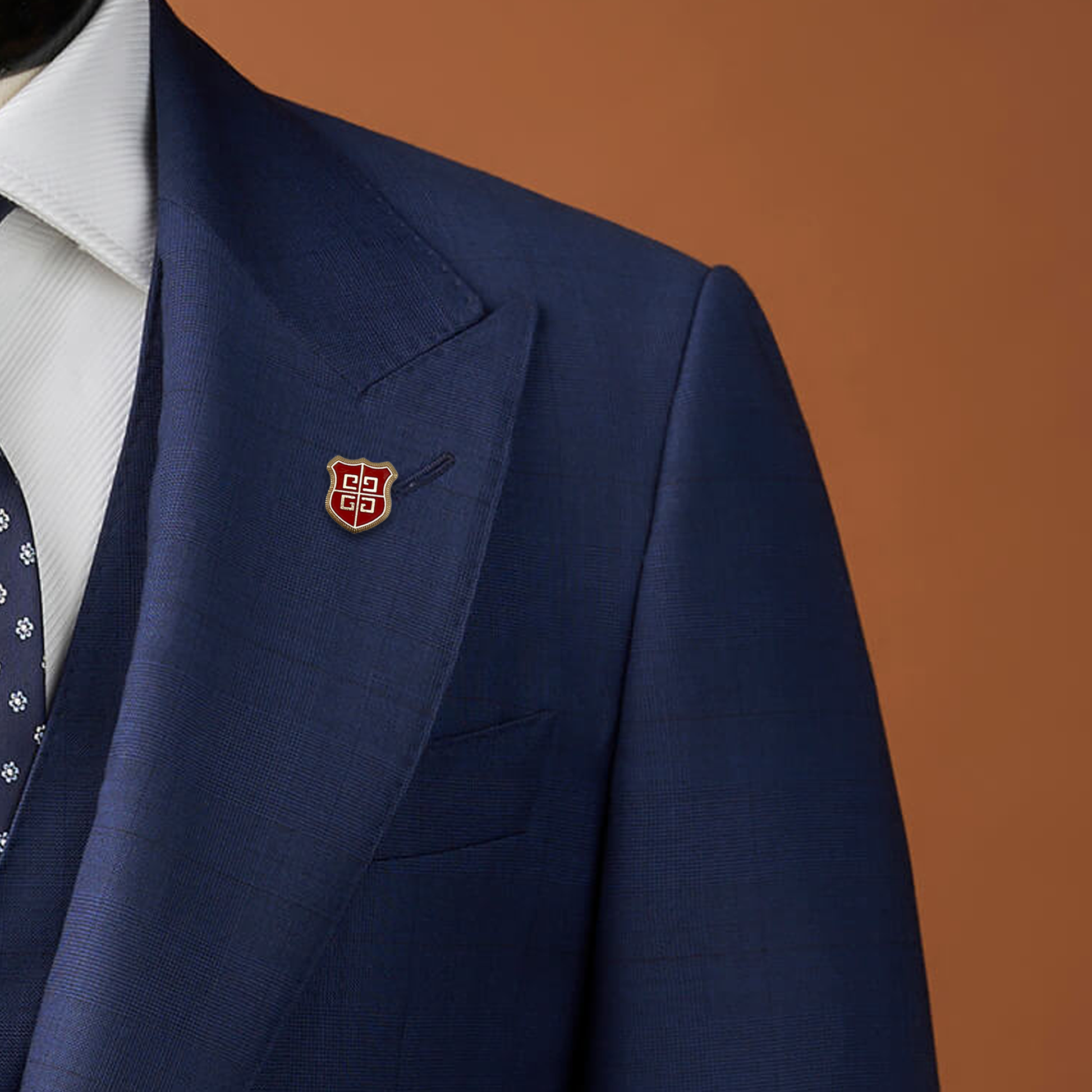Victory Shield Lapel Pin by Monzoro – view 2