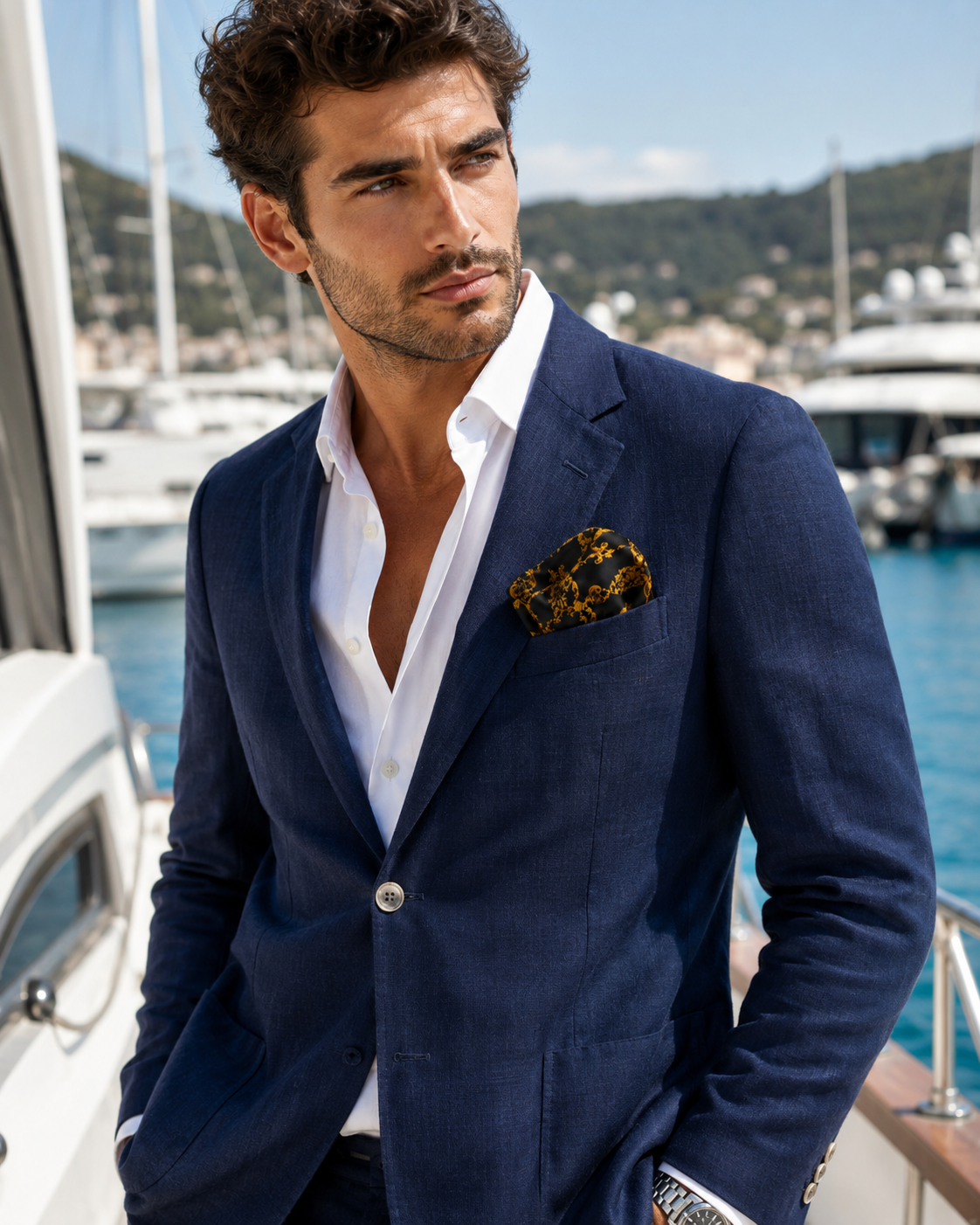Baroque Elegance Silk Pocket Square by Monzoro – view 25