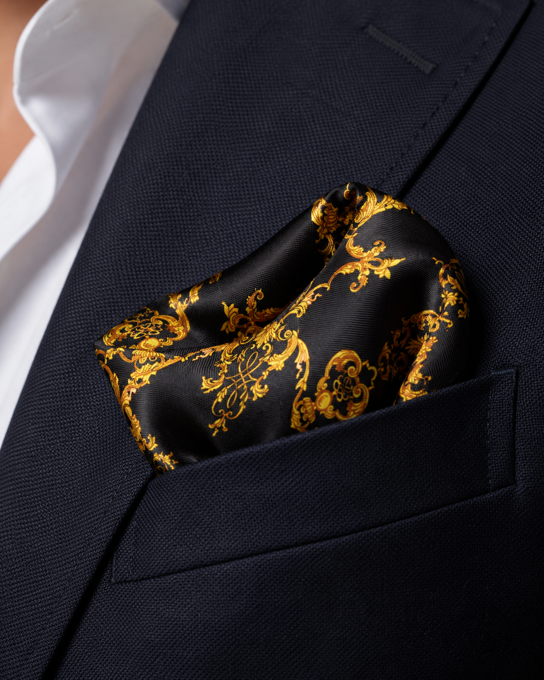 Baroque Elegance Silk Pocket Square by Monzoro – view 29
