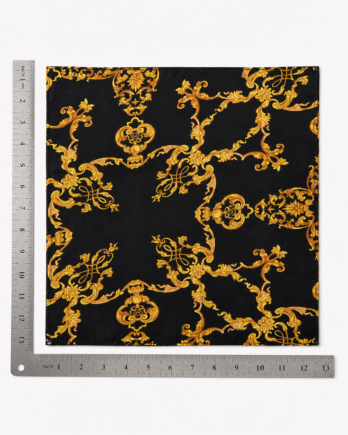 Baroque Elegance Silk Pocket Square by Monzoro – view 34