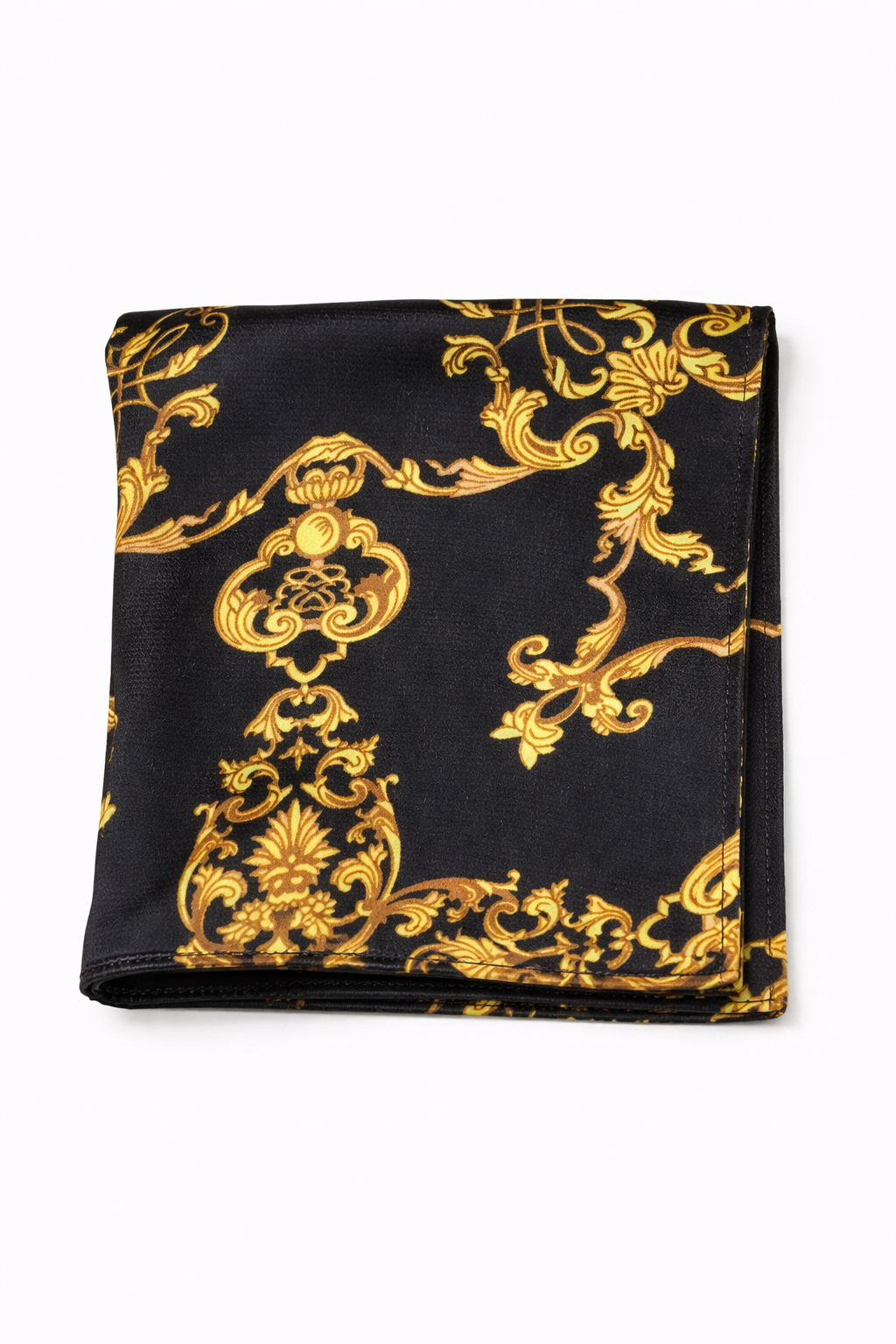 Baroque Elegance Silk Pocket Square by Monzoro – view 2
