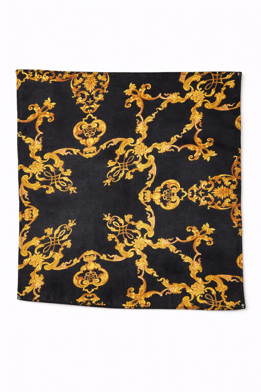 Baroque Elegance Silk Pocket Square by Monzoro