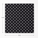 Black Base Polka - Silk Pocket Square by Monzoro – view 15