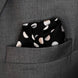 Black Base Polka - Silk Pocket Square by Monzoro – view 20
