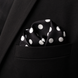 Black Base Polka - Silk Pocket Square by Monzoro – view 22