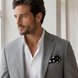 Black Base Polka - Silk Pocket Square by Monzoro – view 27