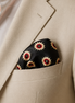 Black & Gold Reversible Silk Pocket Square by Monzoro – view 26