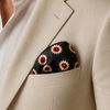 Black & Gold Reversible Silk Pocket Square by Monzoro – view 26