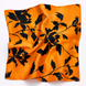 Bold Orange Floral Silk Pocket Square by Monzoro – view 10