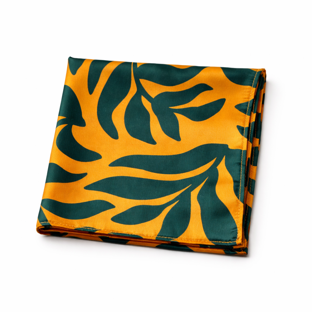Bold Tropical Silk Pocket Square by Monzoro – view 2