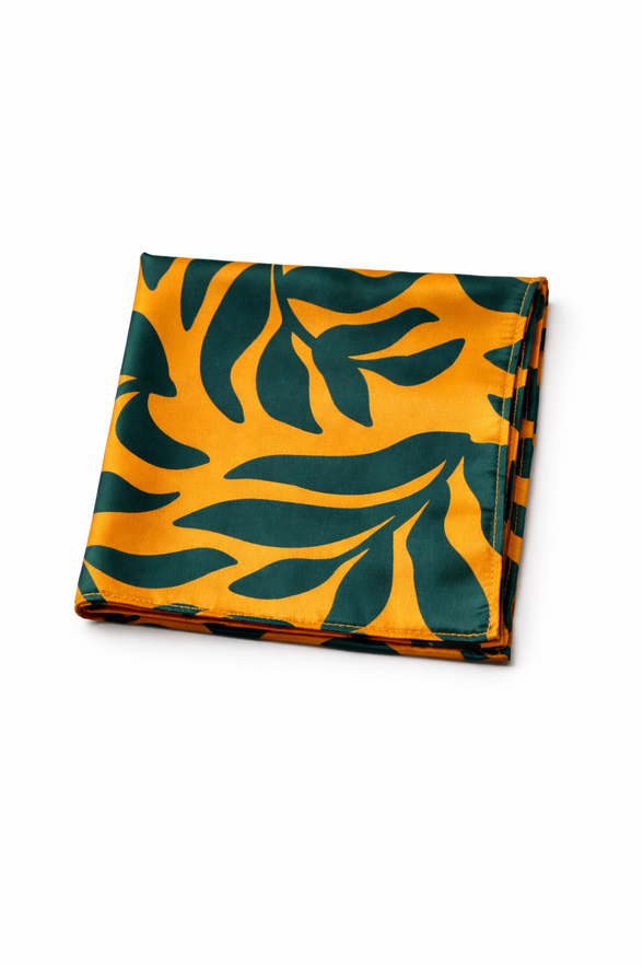 Bold Tropical Silk Pocket Square by Monzoro – view 2