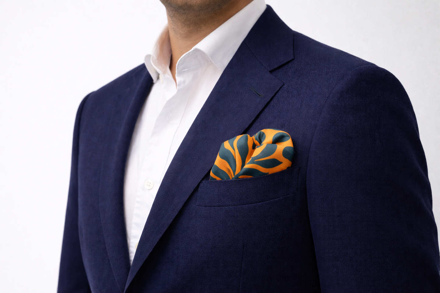 Bold Tropical Silk Pocket Square by Monzoro – view 3