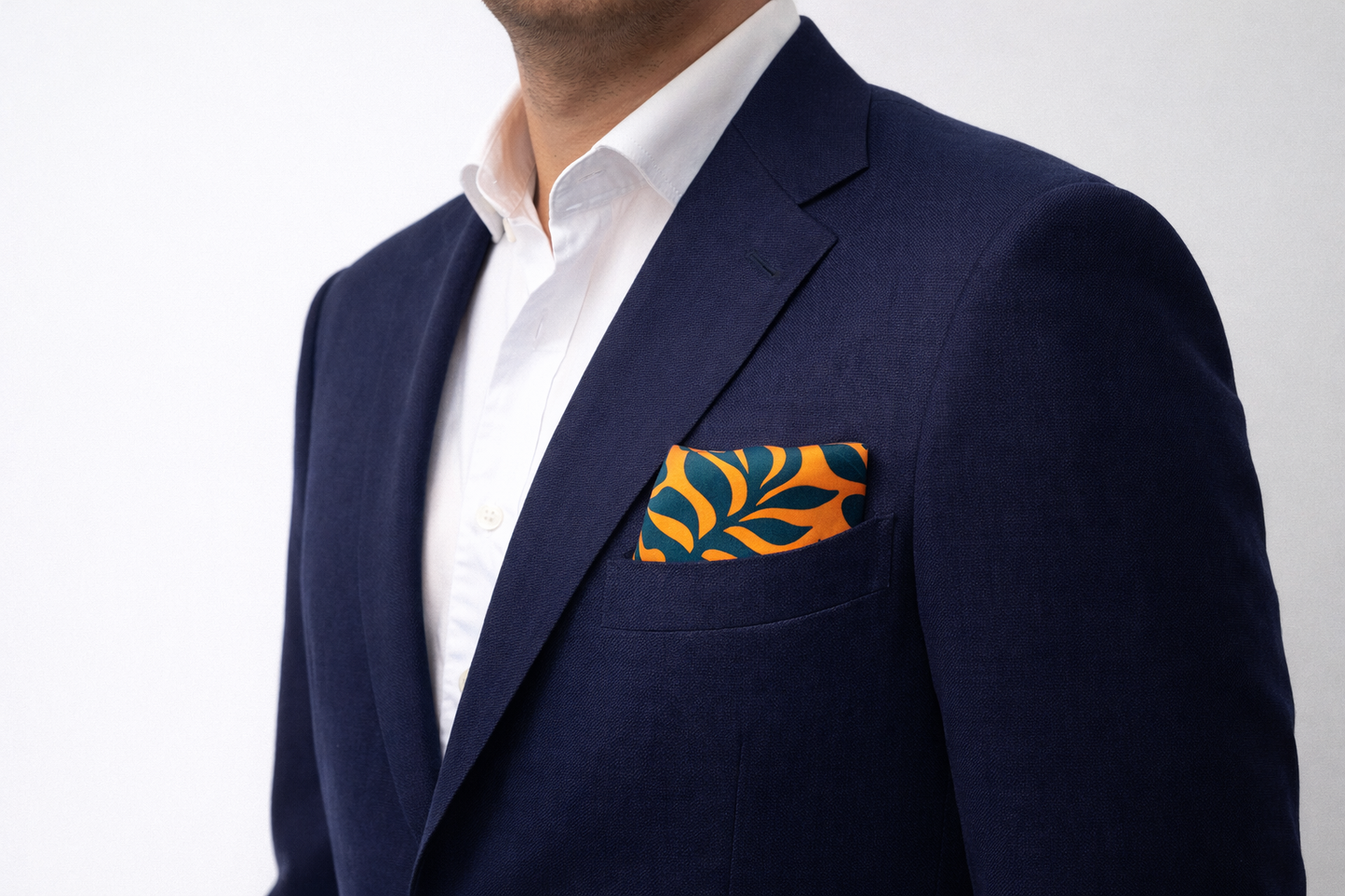 Bold Tropical Silk Pocket Square by Monzoro – view 4